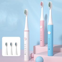Adult Waterproof Electric Toothbrush 5 Models Ultrasonic Automatic Smart Tooth Brush USB Fastly Rechargeable Portable Toothbrush VTKY2041