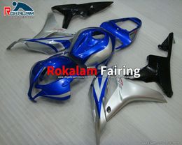 CBR600RR F5 CBR600 CBR 600 RR F5 Fairings Kits For Honda F5 ABS Fairings Bodywork 07 08 2007 2008 Blue Silver (Injection Molding)