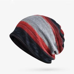 Beanie/Skull Caps Outdoor Hip-hop Dual-use For Men And Women Autumnand Winter French Velvet Riding Ski Ear Protection Baotou Warm Hat1