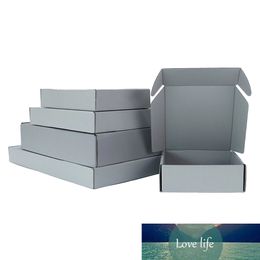 5Pcs/10Pcs Gray Foldable Kraft Paper DIY Cardboard Boxes Folding Gift Small Craft Jewelry Bedding for Grand Event House Moving