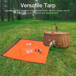 Outdoor Pads Waterproof Pocket Beach Blanket Folding Camping Mat Heavy Duty Tarp Cover Rainproof Tarpaulin Sand