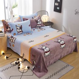 LREA 180X200CM polar fleece blanket cover the bed warm throw blanket decorations for home winter travel blanket LJ201127