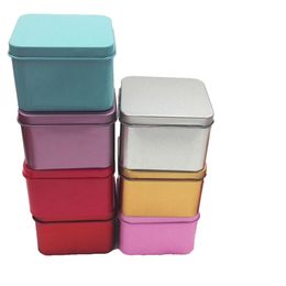quare Tea Candy Storage Box Wedding Favor Tin Box Sundries Earphone Cable Organizer Container Receive Box Gift Case