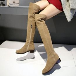Descuento Botas Largas De Gamuza Mujer 2022 en venta en DHgate.com