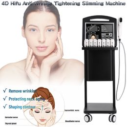 Newest hifu high intensity focused ultrasound machine face lifting body slimming 4D hifu machine free shipping