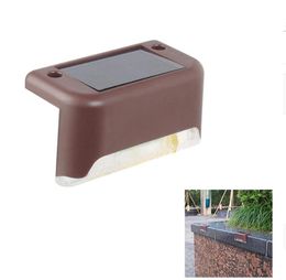 Solar Deck Lights 1 LED Outdoor Waterproof Step Lighting Rechargeable Ni-MH Battery Energy-efficient Driveway Fence Lights