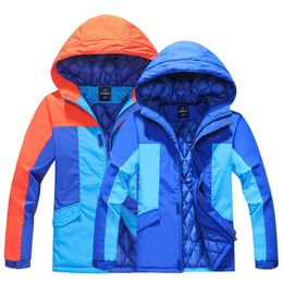 New 2020 Girls Boys Coat Outerwear Windbreaker Waterproof Jacket CoatFor Kids Autumn Winter Children Warm Hoodied Thick Warm LJ201125