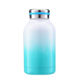 304 Stainless Steel Vaccum Cups Portable Water Bottles Fashion Aesthetics Gradient Colour 240ml Insulated up to 24 Hours sea shipping CCD3913