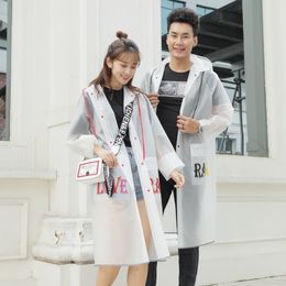 Reflect Light Raincoat Lovers Rainwear Fashion Raincoats Women Creative Transparent Rain Coat Couple Rain Poncho Men Rainwear 201202