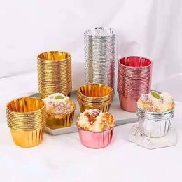 Muffin Tin Cupcake Liners Disposable Foil Baking Paper Cups Oilproof for Bakery Wedding Birthday Party XBJK2202