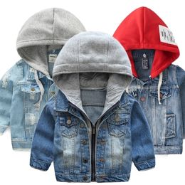 Baby Boys Jacket Clothes Autumn Winter Hooded Denim Jacket For Baby Girls Jacket Coat Kids Outerwear Children Clothes 2 3 8 Year LJ200828