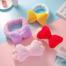 fashion super fairy face mask hair band comfortable threedimensional bow hair band female makeup plush headband