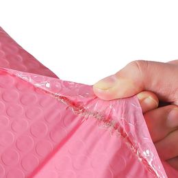 50pcs 11*15+4cm Bubble Mailers Pink Poly Bubble Mailer Self Seal Padded Envelopes Gift Bags Packaging Envelope Bags jllhVq