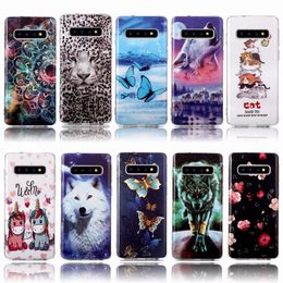 Luminous Cartoon Butterfly Flower Lace Leopard Tiger wolf Soft TPU gel Case for Samsung S30 PLUS Ultra A42 A21S A31 A51 A71 5G psmart 2021