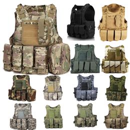 Outdoor Sports Tactical Molle Vest Camouflage Body Armor Combat Assault Waistcoat NO06-019