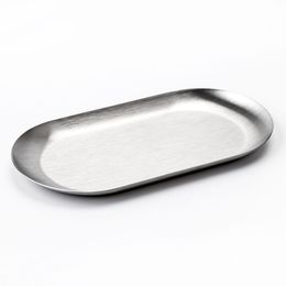 Newest Stainless Steel Rolling Storage Tray Plate Handroller Portable Machine Tool Dry Herb Tobacco Preroll Roll Cigarette Smoking Hot Cake