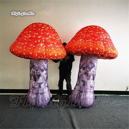 Concert Stage Giant Inflatable Mushroom 2m/3m Blow Up Decorative Mushroom Model Balloon With A Domed Cap For Parade Show