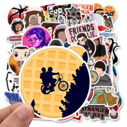 Fedex Shipping Wholesale 50pcs/pack Hot Stranger Things Stickers Non-random Vinyl Decal Car Luggage Sticker Laptop Skateboard Bottle Decal