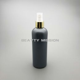20pcs 300ml Mosquito Repellent Spray Grey Bottles Perfume Fine Mist Sprayer Make Up Container with gold collar spray