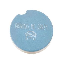 2021 NEW Sublimation DIY blank car Circle ceramics coaster hot transfer printing coasters