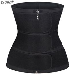 YAGIMI Neoprene Waist Trainer New 3 Belt Sweat Belt Sauna Body Shaper Corsetto Dimagrante Shapewear Curve Shaper Trimmer Skims 201222