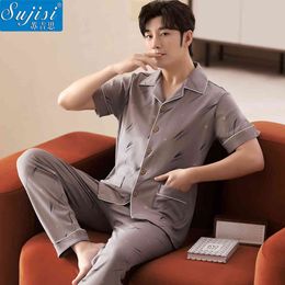silk shirt wholesale UK - 2022 men's spring and summer new pure cotton comfortable casual cardigan Lapel middle-aged young people's pocket large size short sleeve