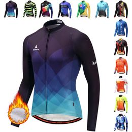 2024 Miloto Winter Thermal Fleece Bicycle Long Sleeve Cycling Jersey Men Clothing Pro Team Outdoor Bike Clothing Ropa Ciclismo