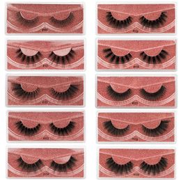 New Arrival 3d Mink eyelashes Thick real mink Hair false lashes Eye Lash Makeup Extension fake Eyelashes set 10 Styles 1box=1pairs