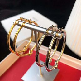 2021 Hot sale new design large round shape with knot in 18k gold plated and silver plated for women wedding Jewellery gift free shipping PS86