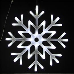 Snowflake Light String LED Lamp Snow Fairy Decoration for Christmas Tree Outdoor Shopping Mall 40cm Waterproof Festival Decor 201128