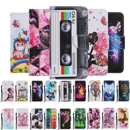 Cartoon Wallet Leather Strap Stand Flower marble Butterfly Phone Cover Case for Samsung A42 S20 FE NOTE 20 A21S S10 S20 PLUS A20S A10S A51