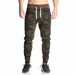 Nuovi pantaloni da tuta aderenti casual Pantaloni mimetici sportivi da uomo Pantaloni da tuta elastici Pantaloni sportivi da bodybuilding da palestra