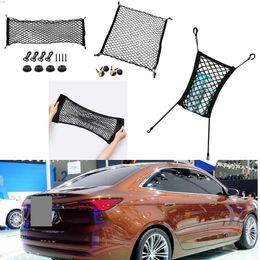 For Ford Escort Car Vehicle Black Rear Trunk Cargo Baggage Organiser Storage Nylon Plain Vertical Seat Net