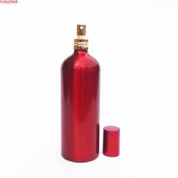 150ml Red Aluminium Spray Bottle Refillable Lotion Pump Atomizer Toner Watering Pot 200ml Empty Cosmetic Containers Bottlehigh quatity