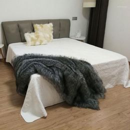 Blankets Imitation Fur Colour Changing Hair Casual Bed Blanket Quilt Sofa Window Carpet1