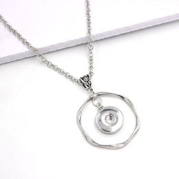 Pendant Necklaces 10PCS Interchangeable 18mm Snap Jewellery Liobonar Buttons Charms Necklace For Women1