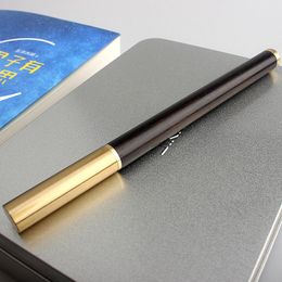 Fountain Pens High Quality Luxury Wood Pen Standard Metal 0.38mm Fine Nib Calligraphy Ink For Office Writing