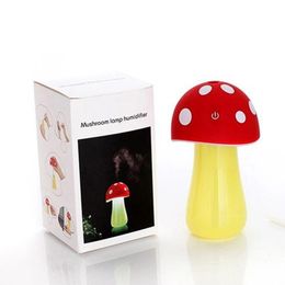 Mini Mushroom light Humidifier Aromatherapy USB LED Air purifier Atomizer Diffuser Home Indoor Essential Oil Aroma