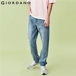 Giordano Men Jeans Mid Rise Straight Denim Jeans Cotton Multi Pocket Loose Straight Calca Jeans Masculina 01110069 201111