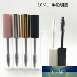 100pcs 10ML Empty Cosmetic Translucent Eyelashes Cream Container White/Gold/Silver/Black Makeup Beauty Tool Mascara Tube