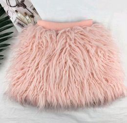 2021 Comfortable feeling Fur skirt Toddler Kids Clothing Autumn and Winter Baby Clothes Pink Imitation Cashmere Plush Skirts for Girls Soft