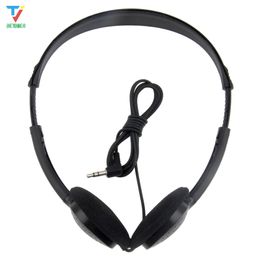 good quality disposable Cheapest headset headphone F type plug wired headphones factory Customise 3.5mm for PC mp3 phone wholesale