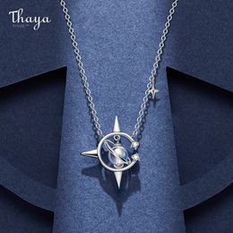 Thaya Original Design Brand Vintage Accessories Necklace 45cm Plated Pendant necklace Crystal For Women Female Fine Jewellery Gift Q0531