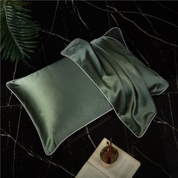 One 100% Natural Mulberry Silk Pillowcase Custom Pillowcase Silk Satin Health Pillow case Multicolor For Home Bedding 48x74cm 201212