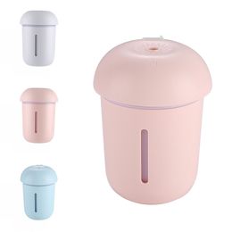 ABS Water Supply Instruments LED Light USB Fan Mushroom Humidification Machine Home Small Steaming Device Mute 11.7cm New Arrival 16 5cl G2