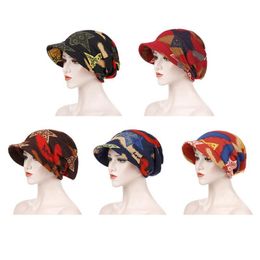 Hooded Cap Women Fall Hat Garland Horsetail Double Hooded Striped Trendy Fashion Stitching Color Head Caps
