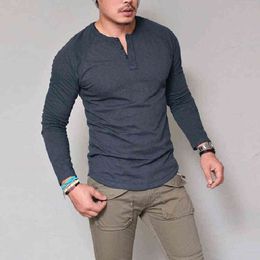 Brand Cotton Men T-Shirt V-Neck Fashion Design Slim Fit Soild Casual T-Shirts Male Tops Tees Short Sleeve Fitness T Shirt Men G1222