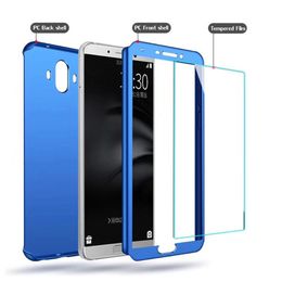 front and back protection 360 Full Cover Phone Case with glass for iphone 12 11 pro max Samsung S20 note20 note10 ultra