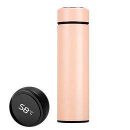 LED Temperature Display Thermos 500ml Smart Vacuum Water Bottle 304 Stainless Steel Travel Thermos Coffee Bottle SEA SHIPPING EEF3563