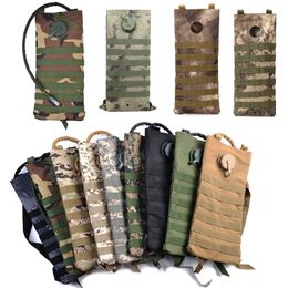 Outdoor Sports Tactical Hydration Pack Camouflage Molle Bag Assault Combat 2.5L/3L Pouch Water Pouch NO11-605